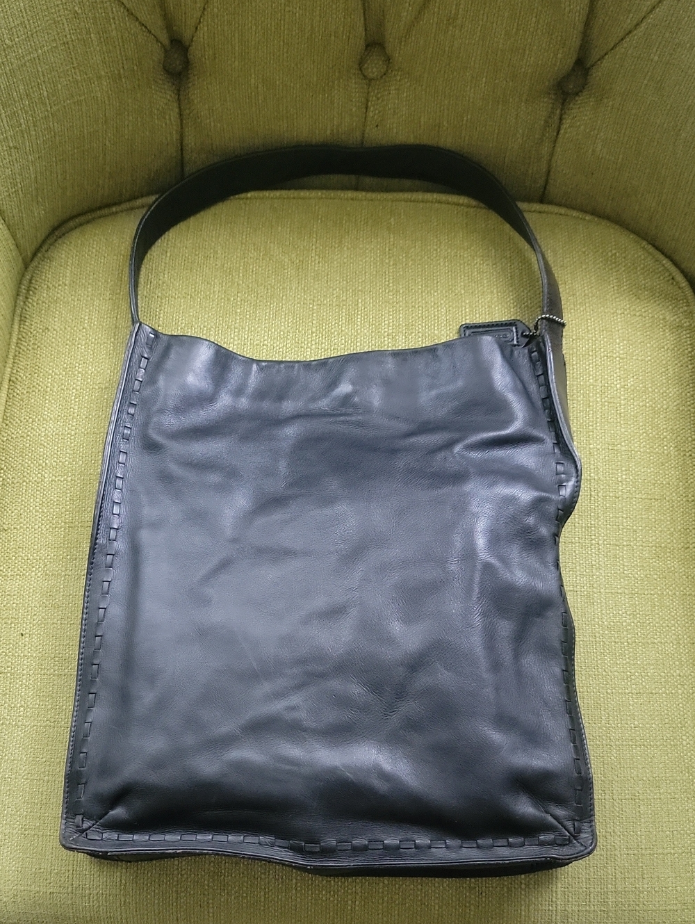 Coach Y2K Leather Laege Tote Bag